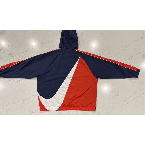 Nike Sportswear Big Swoosh Pullover Jacket Navy Red White Mens Sz XXL CD0419-451